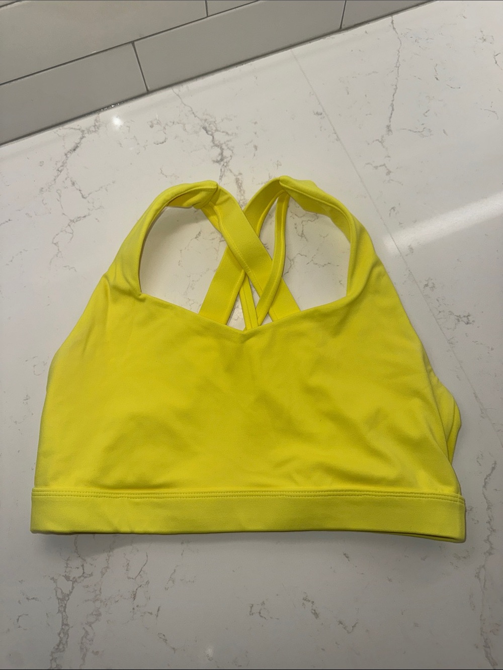 Paragon Yellow Cross-Back Sports Bra